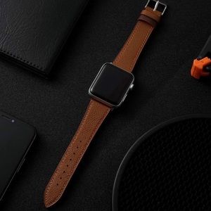 42mm Brown leather Apple Watch band